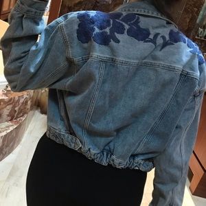 Free People oversized denim jacket